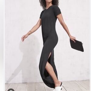 Athleta Boulevard Black Maxi Dress Size XS